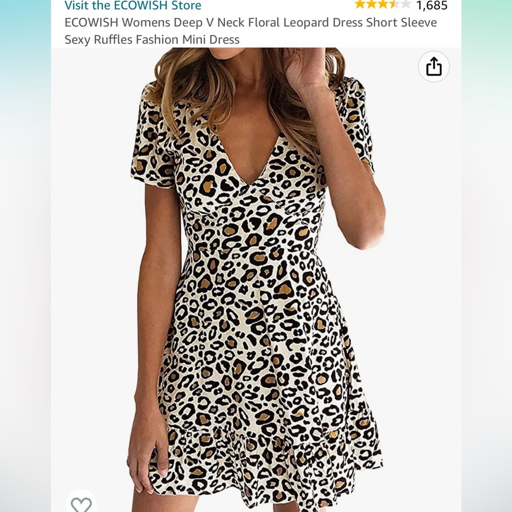 Amazon animal print dress size XL..